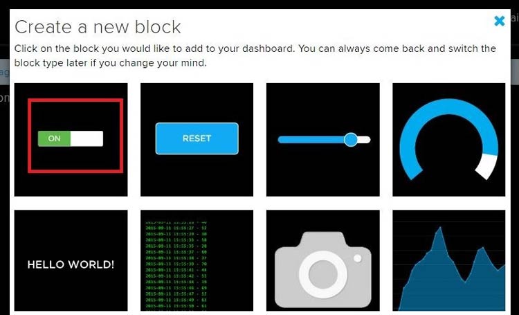 Create New Block for Toggle Button In Adafruit Home automation Project