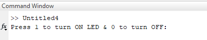 Default Message For taking User Input from MATLAB