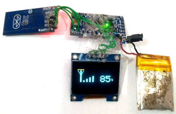 Displaying Network on Arduino based OLED Smart Watch