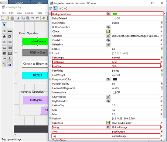 Edit MATLAB GUI for Image Processing