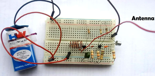 Simple FM Transmitter Circuit Diagram and Making It on Breadboard