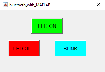 GUI for Sending data from MATLAB to Arduino via Bluetooth