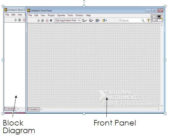 Getting Started window of LabVIEW