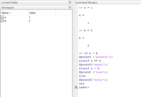 fprintf matlab