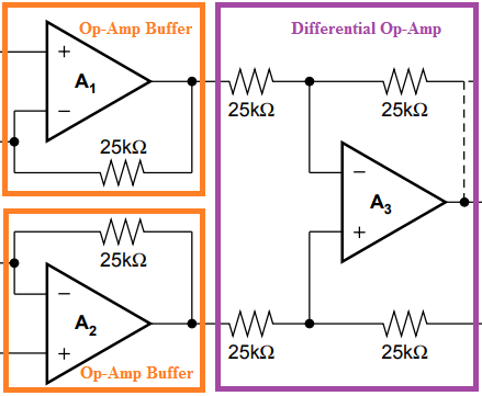 Instrumentation Amplifier Circuit Diagram Using Op Amp