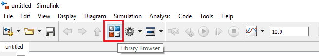 Launch Simulink Library Browser
