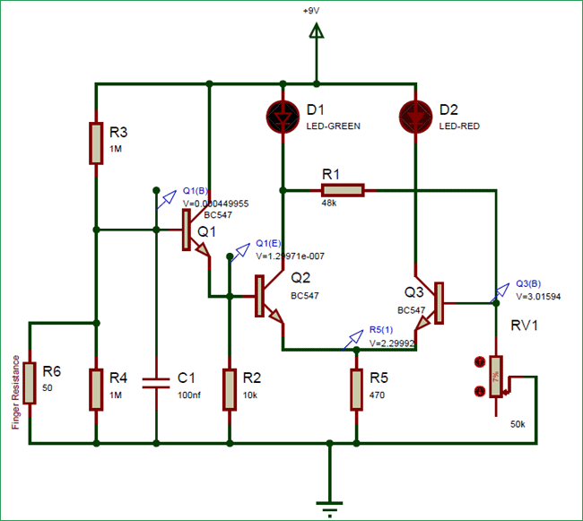 Simple RF Detector Circuit  Electronic circuit projects, Detector,  Transistors