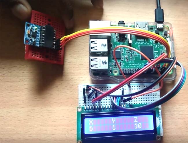 MPU6050 Gyro Sensor Interfacing with Raspberry Pi in action