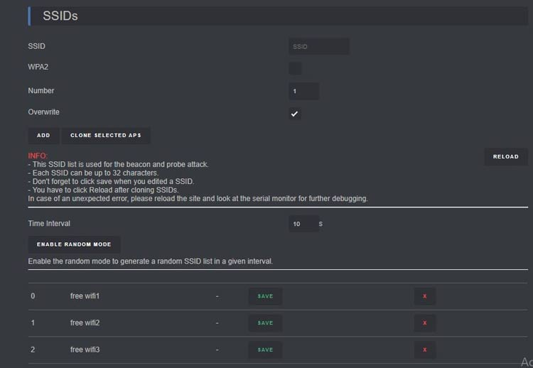 DIY Wi-Fi Jammer using NodeMCU ESP12