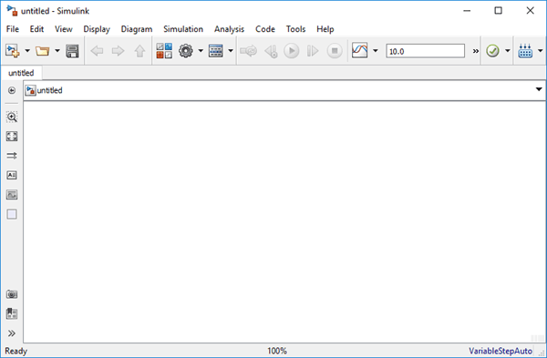 Modelling window in Simulink