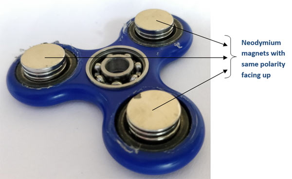 magnetic bearing fidget spinner