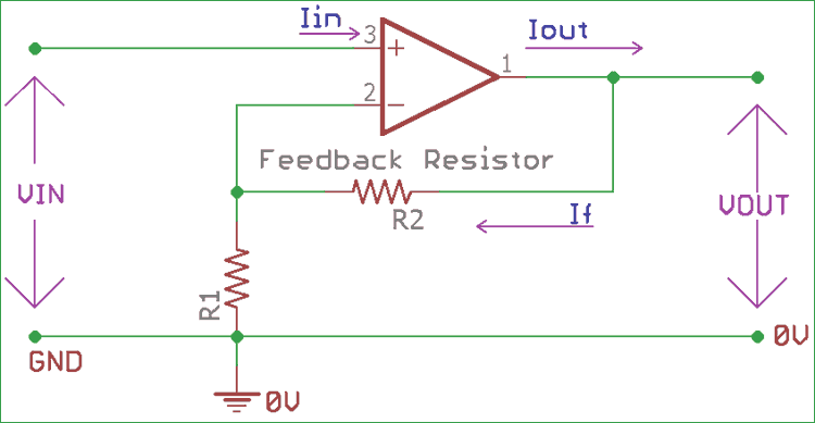 Non Inverting Operational Amplifier Op Amp Circuit Design Configuration Gain Practical Examples