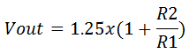 Output Voltage Equation for 3.3V regulator Circuit