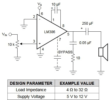 Power Amplifier Circuit using LM386