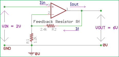 Practical Example for Non-Inverting Op-Amp
