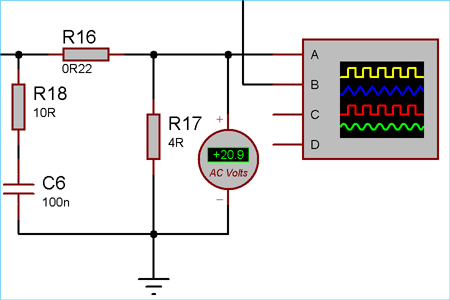 Receiving AC output while testing 100 watt Power Amplifier