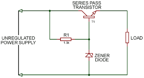 transistor voltage regulator circuit