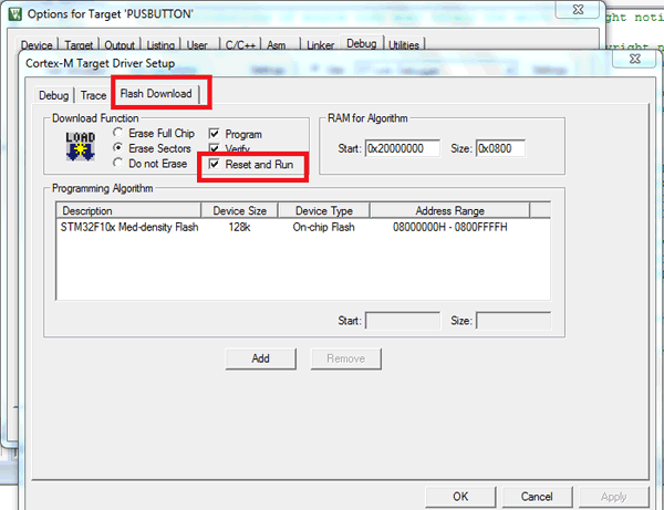 Set up for Programming STM32F103C8 using KeiluVision