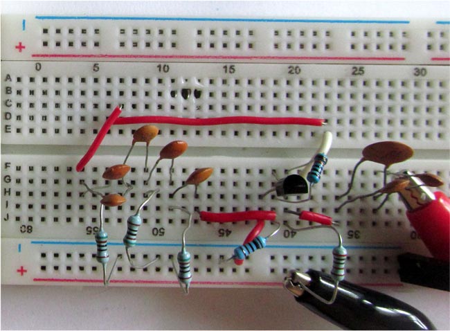 Simple Sine Wave generator circuit hardware 