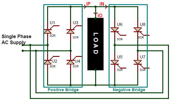 Three Phase To Single Phase Converter Circuit Diagram 