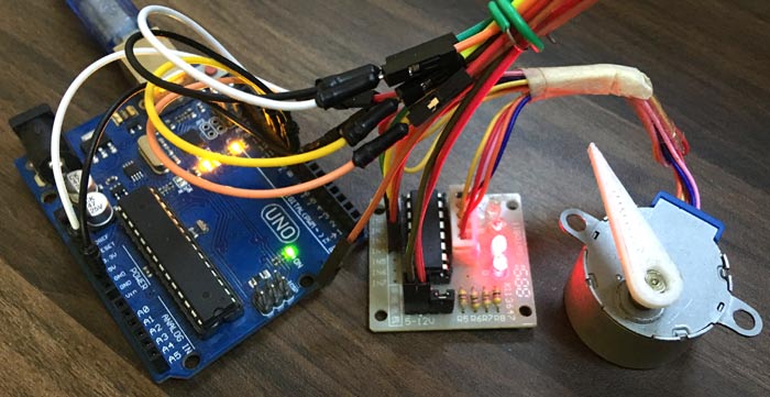 Stepper Motor in action using MATLAB and Arduino