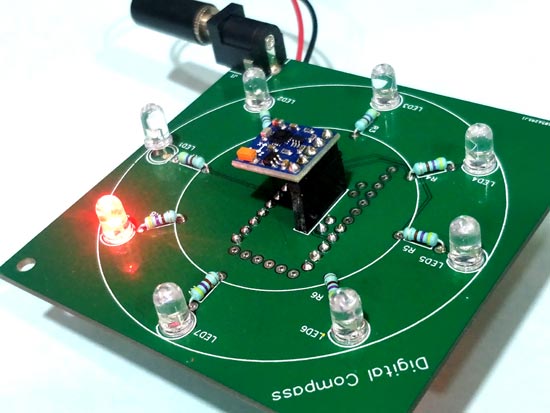Testing Digital Compass using Arduino and HMC5883L Magnetometer