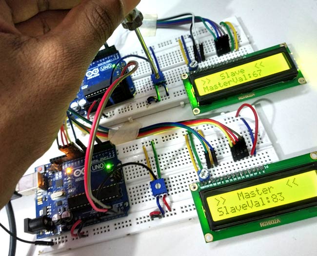 Arduino I2c Tutorial Communication Between Two Arduino Boards 6399