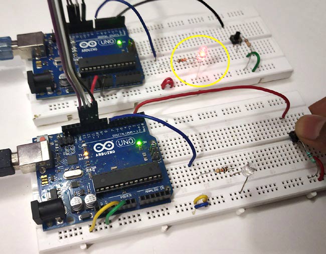 Testing SPI Communication between Two Arduinos
