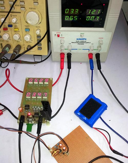 Testing the 3.7V to 5V Boost Converter Circuit with bench power supply