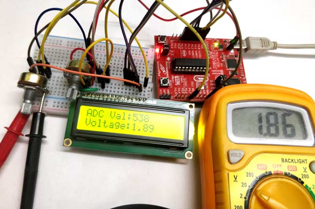 Using ADC in MSP430G2 Measuring Analog Voltage