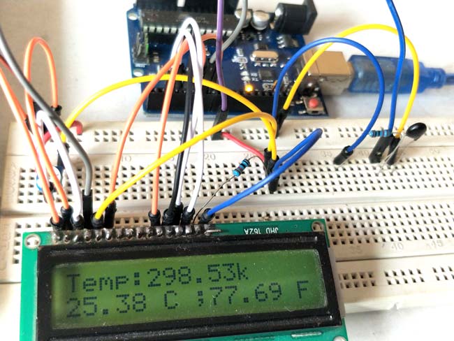 Using Thermistor with Arduino for Measuring Temperature Working