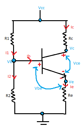 Voltage Divider Biasing Circuit
