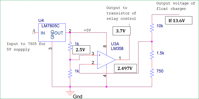 Automatic Battery Float Charger Circuit