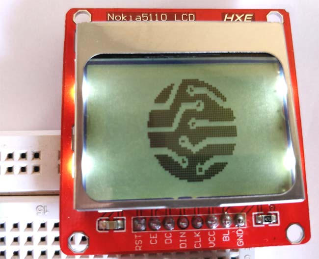 showing image on Nokia5110 Graphical LCD with Arduino