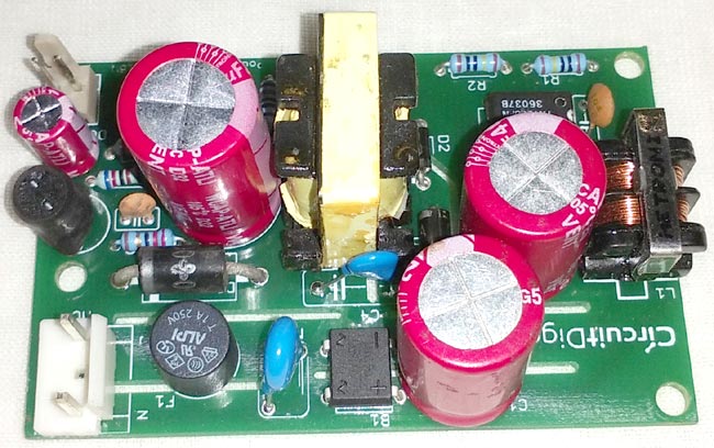 12V 1A SMPS Power Supply Circuit Design on PCB