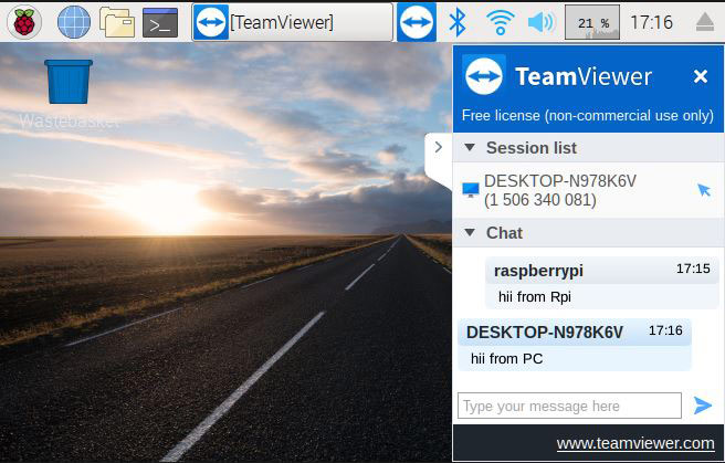 raspberry pi teamviewer or teamviewerhost