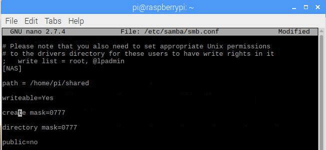 Authenticating Samba File Server on Raspberry Pi