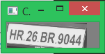 Character Segmentation from Image for Raspberry Pi License Plate Reader
