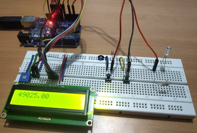 Circuit Hardware for Arduino Timer