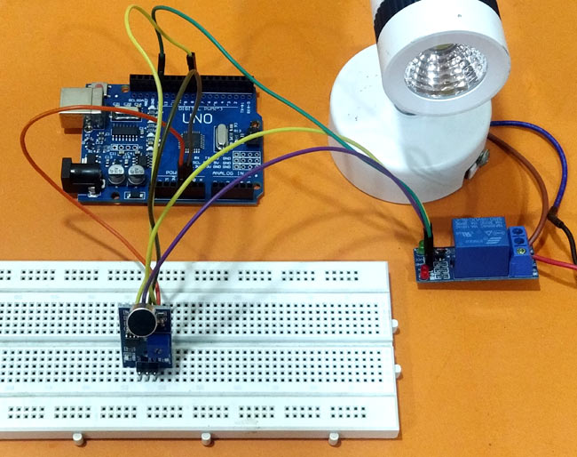 Arduino Whistle Detector Switch Circuit Hardware