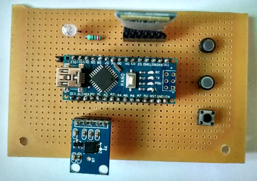 DIY Gesture Controlled Arduino Based Air Mouse Circuit Hardware