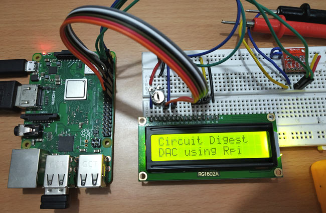 Raspberry Pi Mcp4725 Dac Tutorial Interfacing Mcp4725 12 Bit Digital To Analog Converter With 