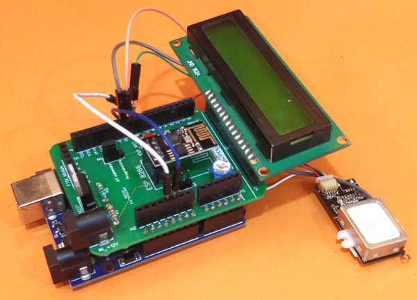 Circuit Hardware for IoT based Biometric Attendance system using Arduino and Thingsboard