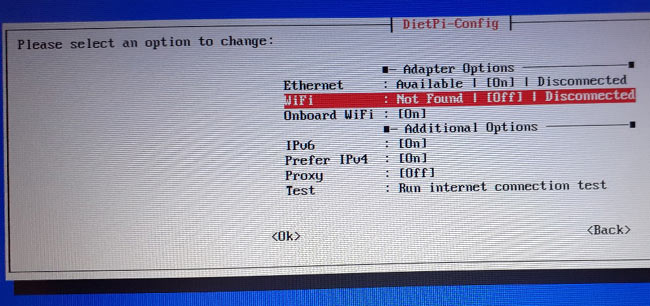 Connect Diet Pi to Wifi Network