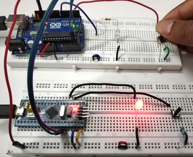Connection between STM32 and Arduino using I2C