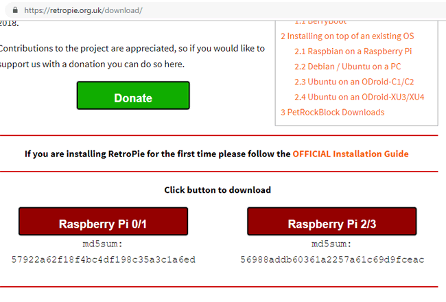 Download RetroPie for Raspberry Pi
