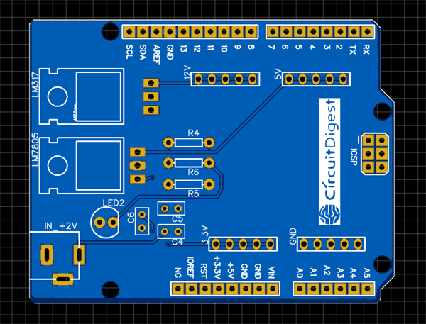 Fabricating the PCB for Arduino Power Supply Shield