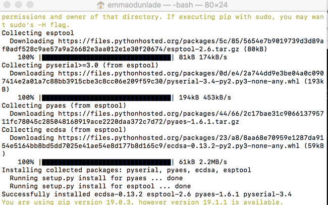 Flashing the ESP32 with the MicroPython Firmware