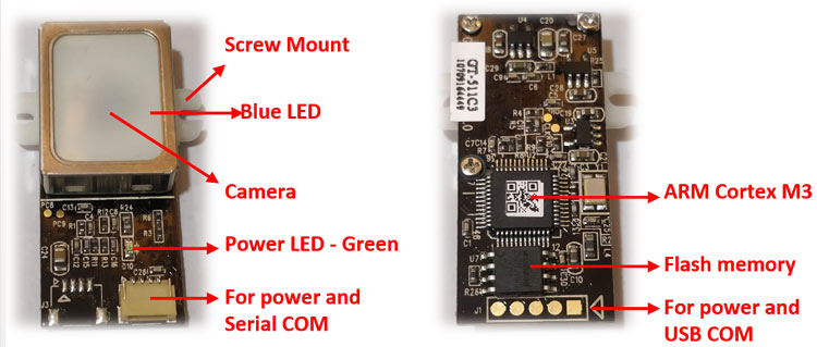 GT511C3 Fingerprint Sensor (FPS) Module