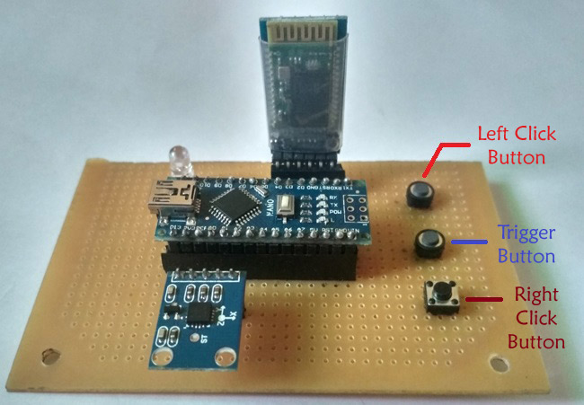 Gesture Controlled Arduino based Air Mouse using Accelerometer